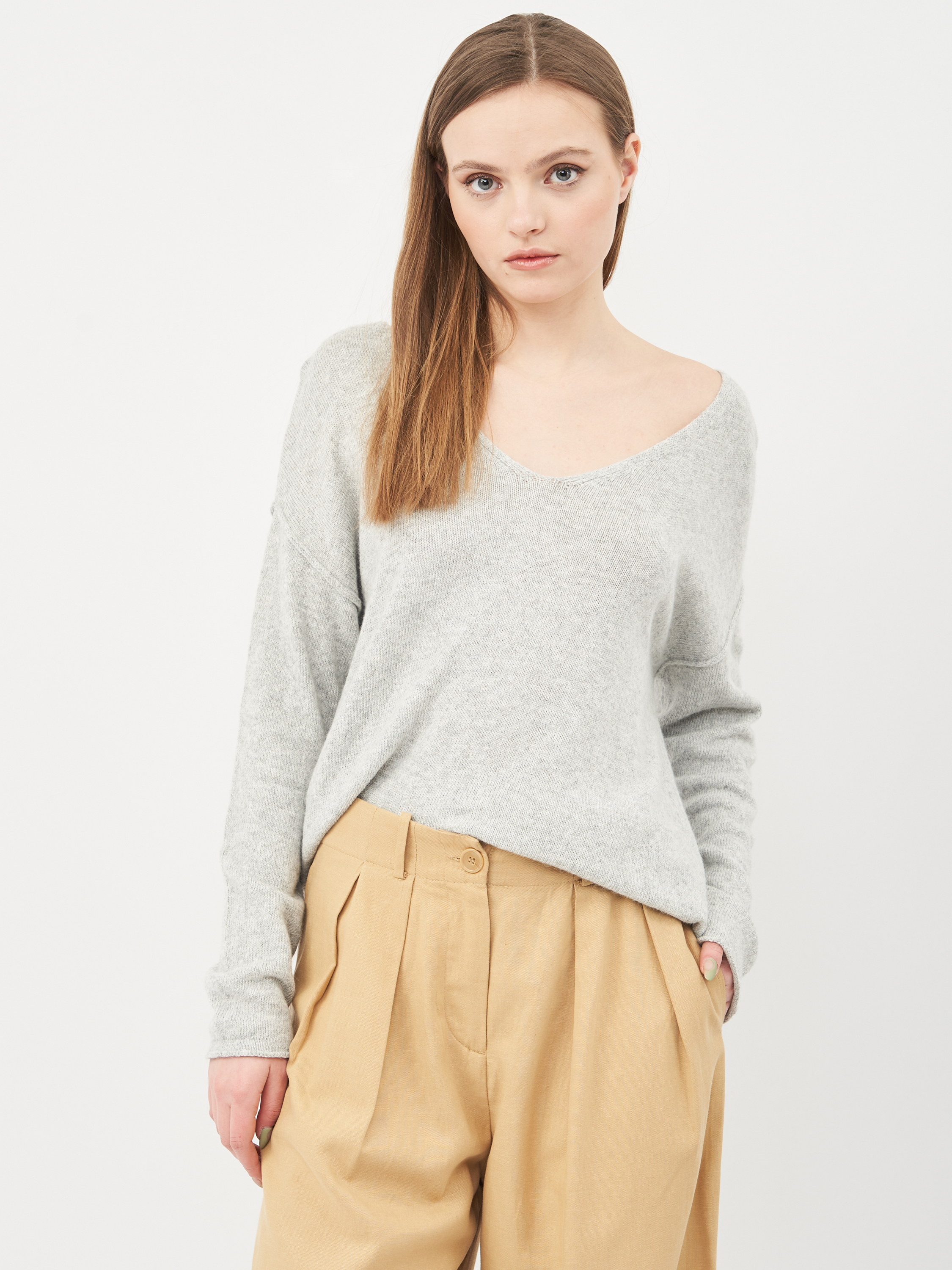

Пуловер H&M KK4206264 S Светло-серый