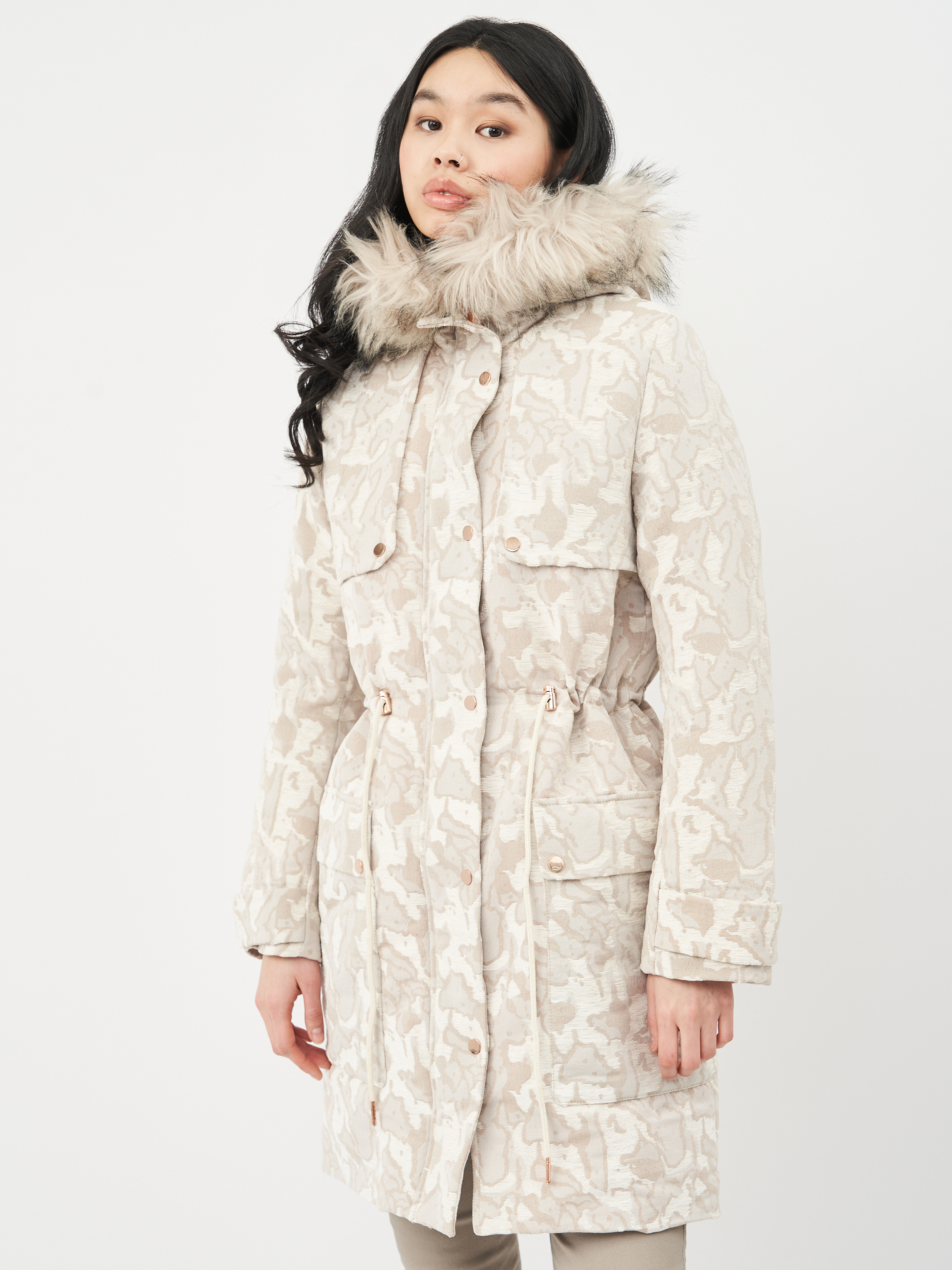 

Парка H&M KK6782122 38 Светло-бежевая