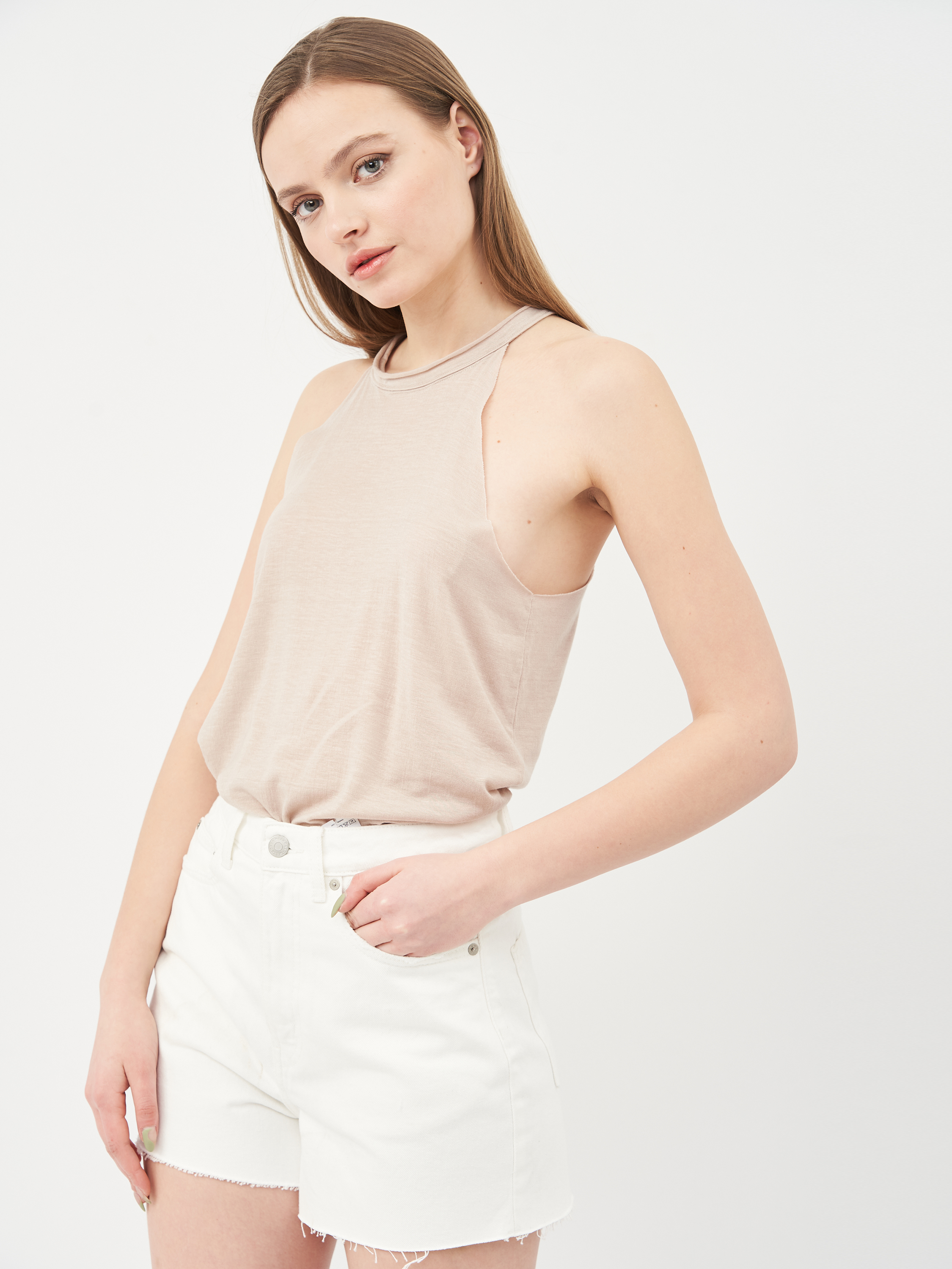 

Топ H&M KK8550021 S Бежевый