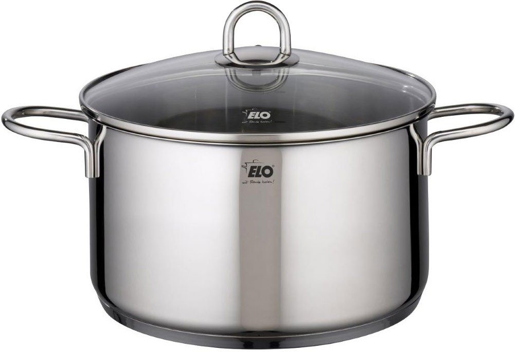 

Кастрюля Fackelmann ELO с крышкой D24 см, сталь