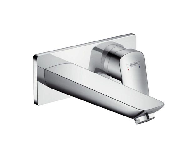

Cмеситель для раковины одновентильный настенный HANSGROHE хром LOGIS латунь 71220000