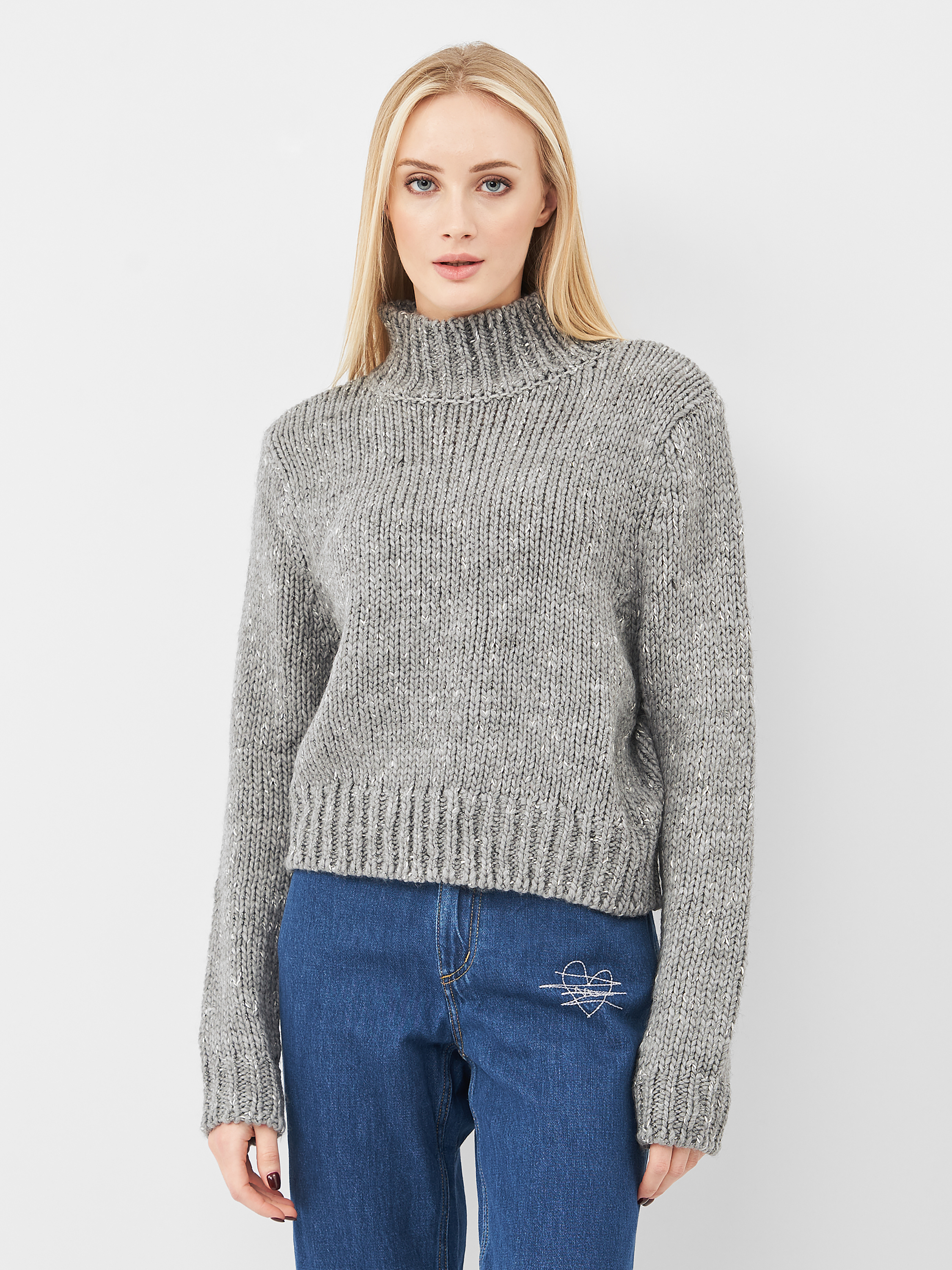 

Свитер H&M KK5945419 S Серый