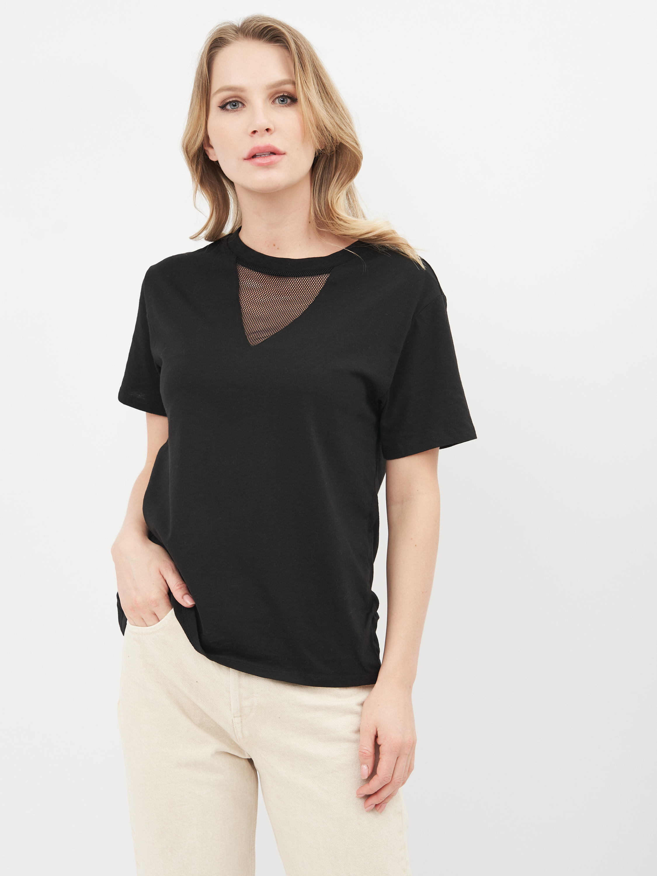 

Футболка H&M KK0123245 S Черная