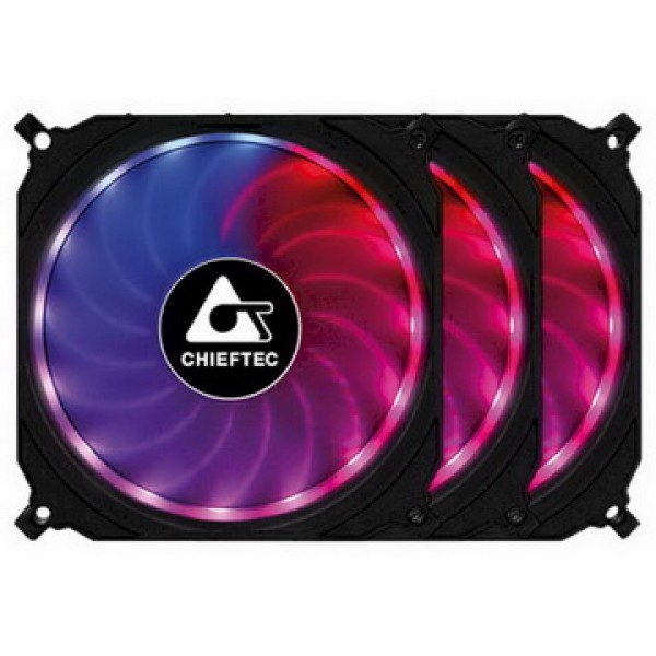 

Набор вентиляторов Chieftec Tornado RGB 3in1 (CF-3012-RGB), 120x120x25, 6pin