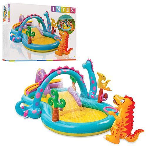 

Детский водный игровой центр Планета динозавров Intex 57135 333-229-112 см