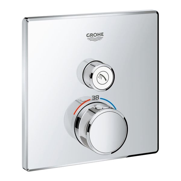 

Кран скрытого монтажа с термостатом GROHE хром GROHTHERM SMARTCONTROL латунь 29123000