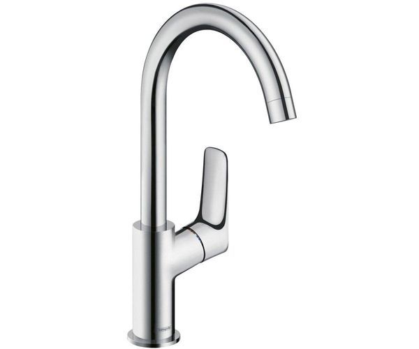 

Cмеситель для раковины однозахватный с высоким изливом HANSGROHE хром LOGIS латунь 71130000