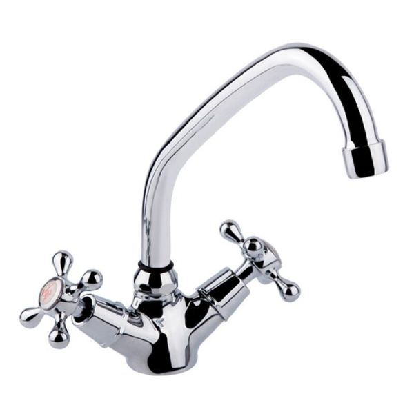 

Кран для кухни двухзахватный SANITARY WARES хром MAYFAIR силумин MAYFAIR EC 271