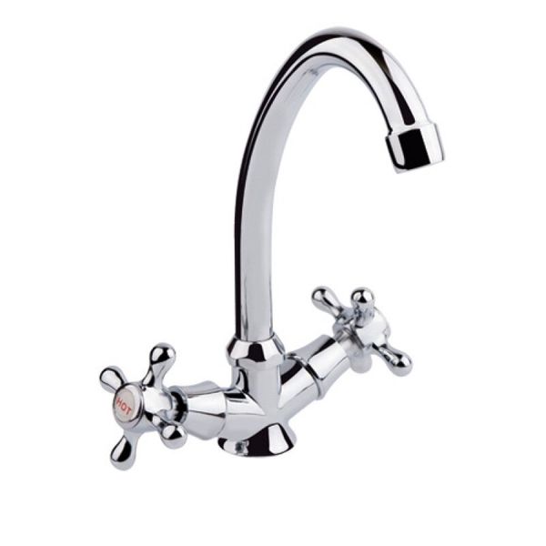 

Кран для кухни двухрычажный SANITARY WARES хром DIABLO силумин DIABLO 2710F