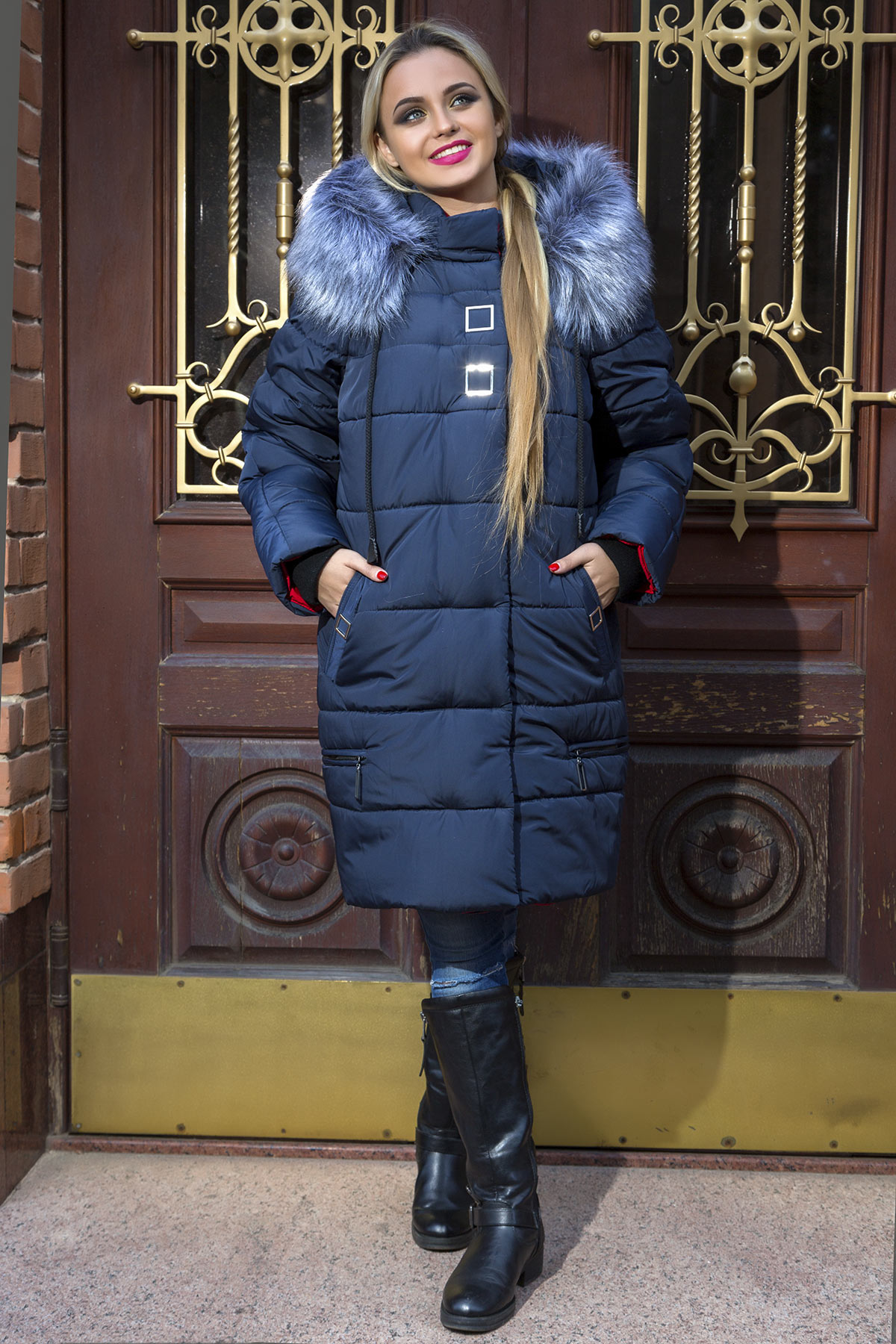 

Зимняя куртка Miorichi Mika 50 Синий (01019-bl-blue-blue50)