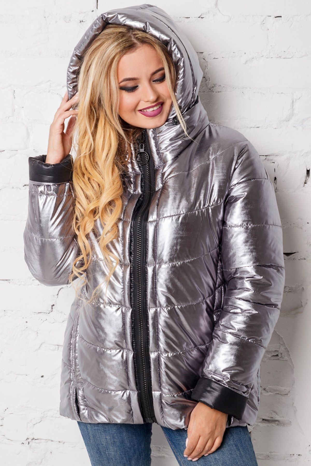 

Куртка Miorichi Hanna  Никель с черным (01024n-grey48, Куртка Miorichi Hanna 48 Никель с черным (01024n-grey48)