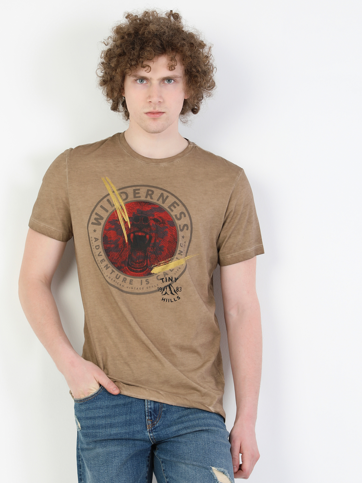 

Футболка Colin's CL1046851CML M Camel