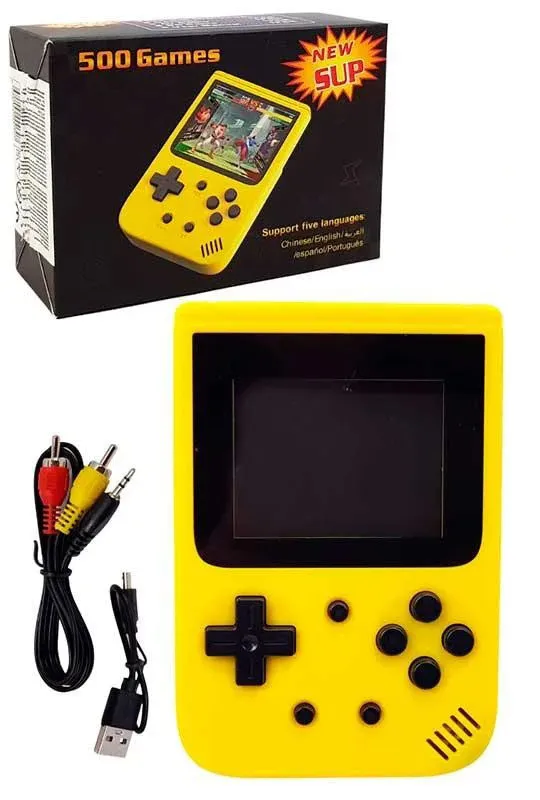 

Игровая консоль METR+ портативная 500 игр желтого цвета (RT-JP-03(Yellow))