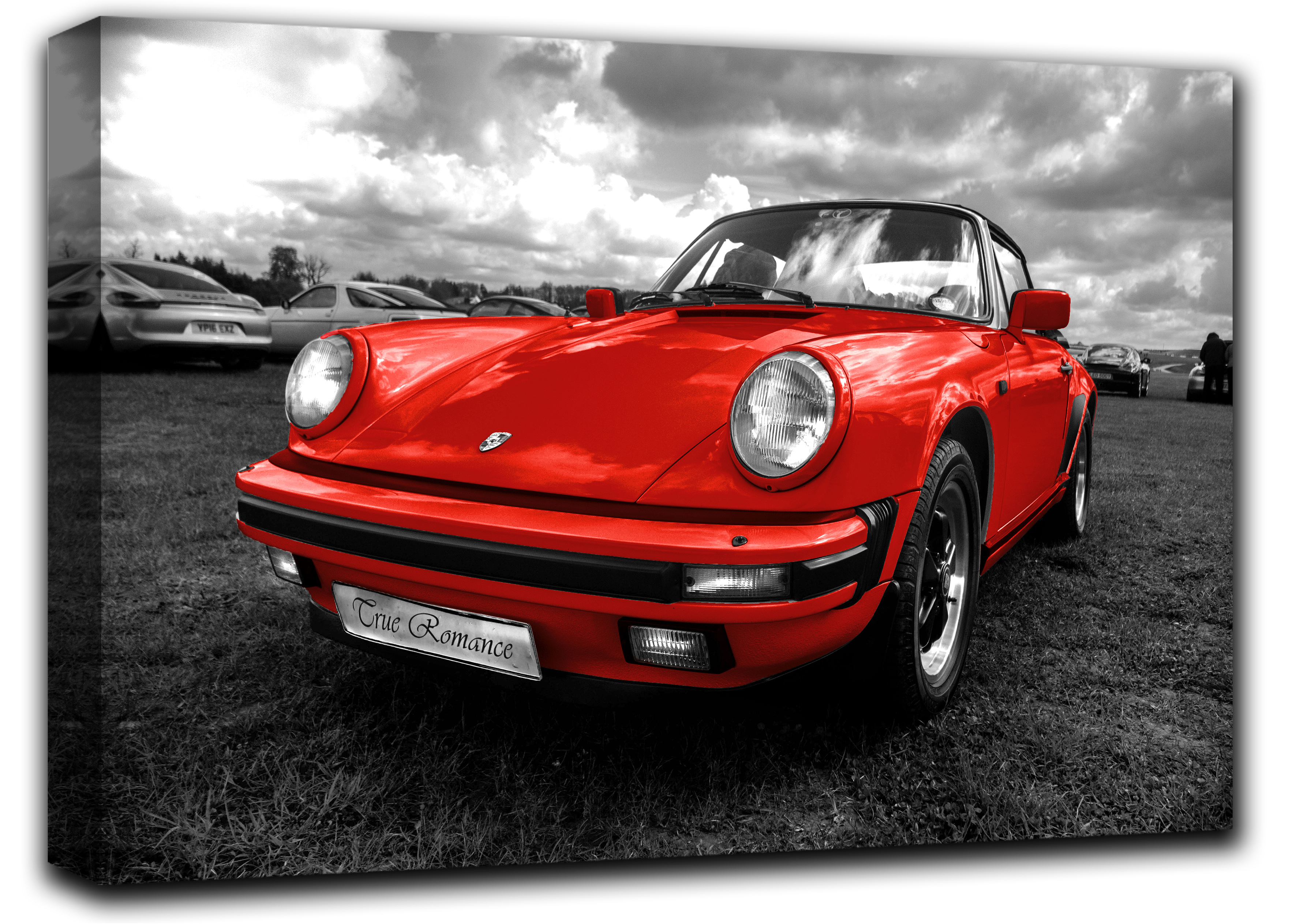

картина на холсте спортивнвый авто Порше Porsche 911 Hotel Arizona HD 59 см x 102 см