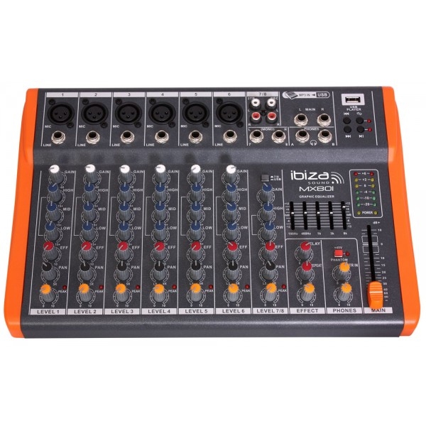 

Микшерный пульт IBIZA MX801