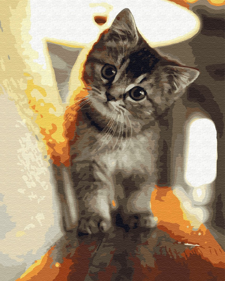 

Картина по номерам - Маленький котик Brushme 40*50см. (GX29845)