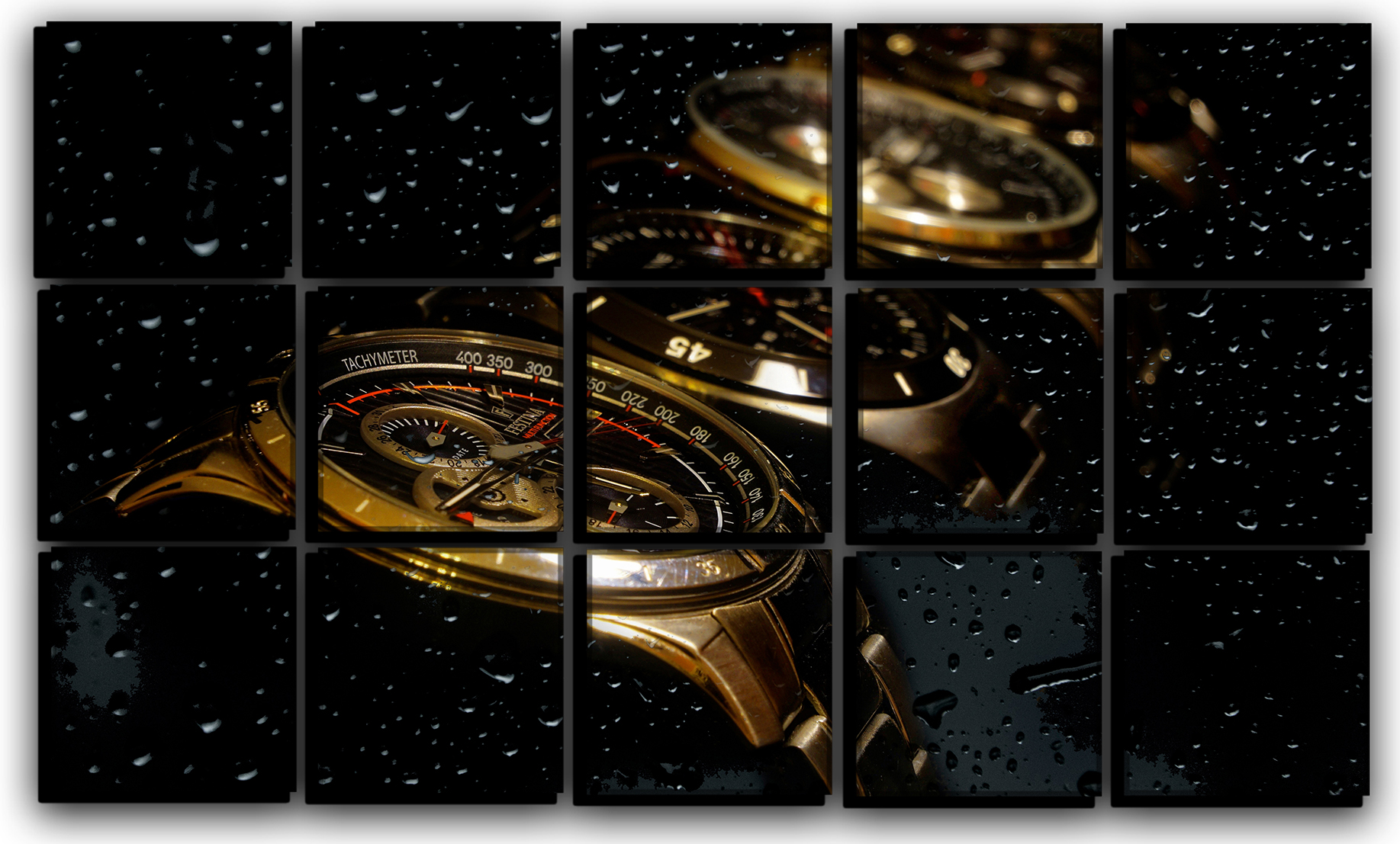 

Модульная картина на холсте из 15 частей Часы и спорт техника и детали Hotel Arizona HD 77 см x 127 см