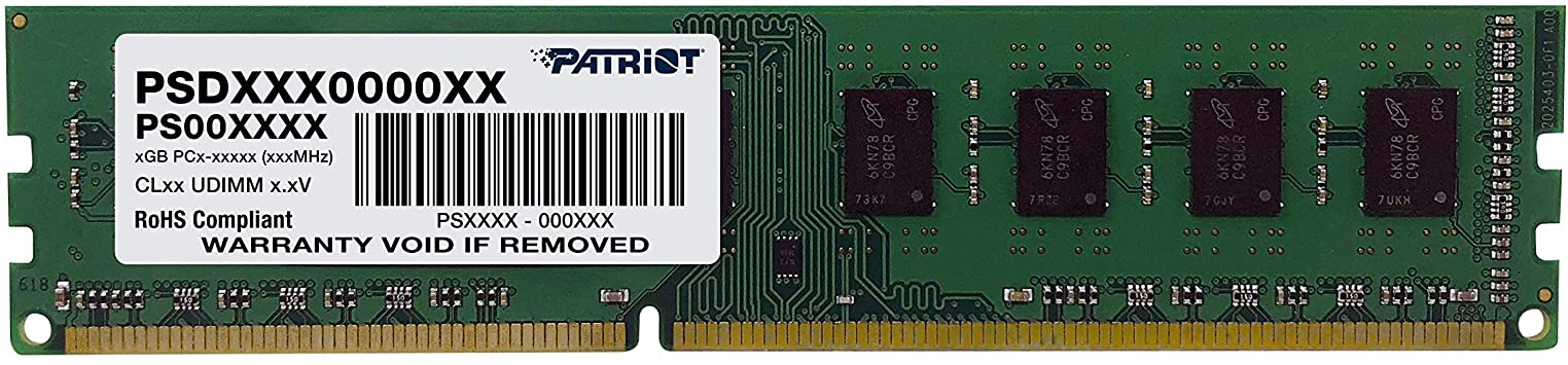 

Оперативна пам'ять Patriot DDR3 4GB 1600 MHz CL11 DIMM 1 (PSD34G16002)