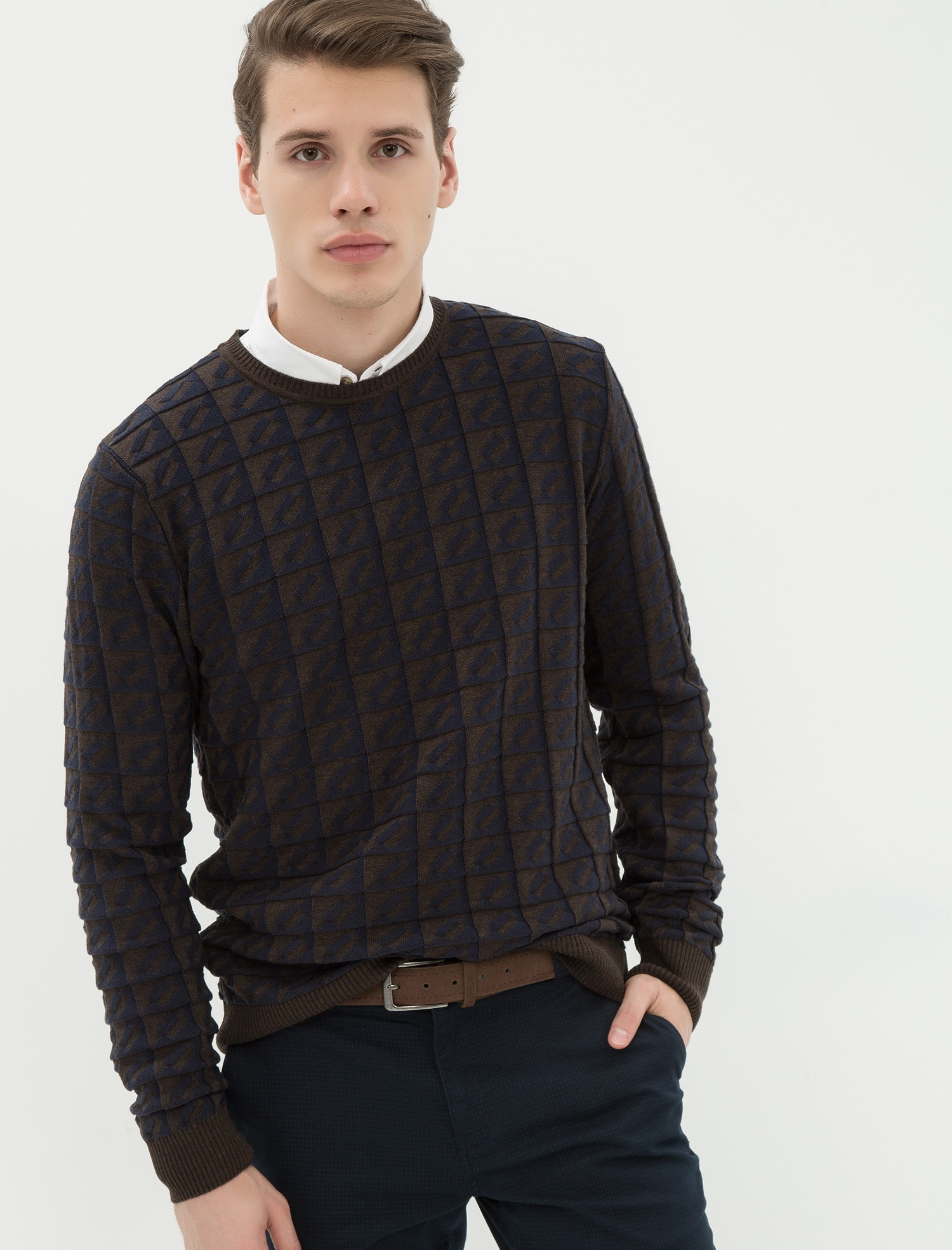 

Джемпер Koton 7KAM94317OT-78U S Brown Design