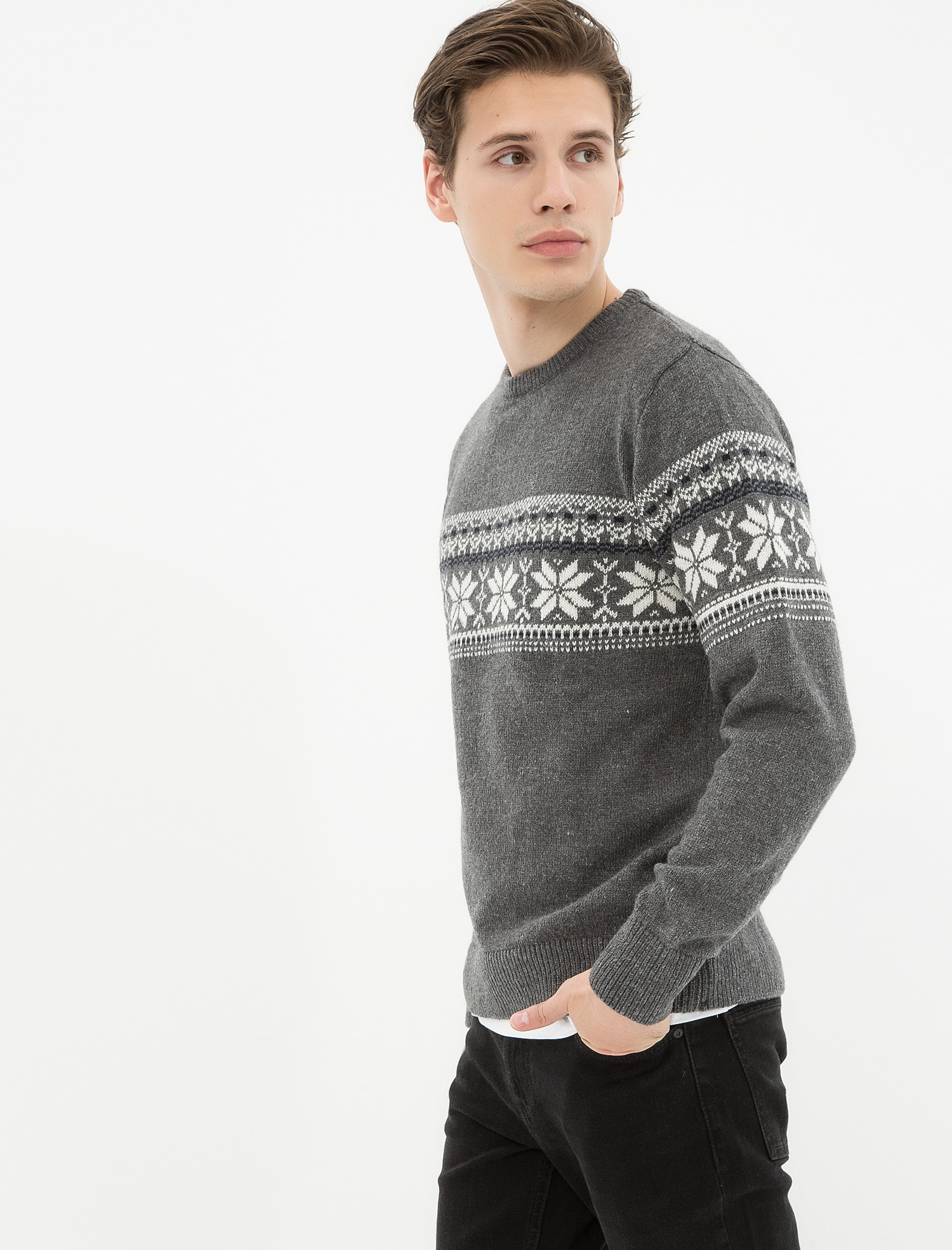 

Джемпер Koton 7KAM99063VT-12H S Grey Design