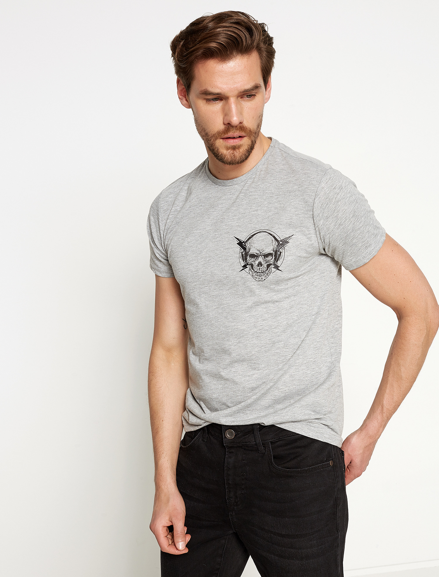 

Футболка Koton 7YAM11229DK-027 M Grey