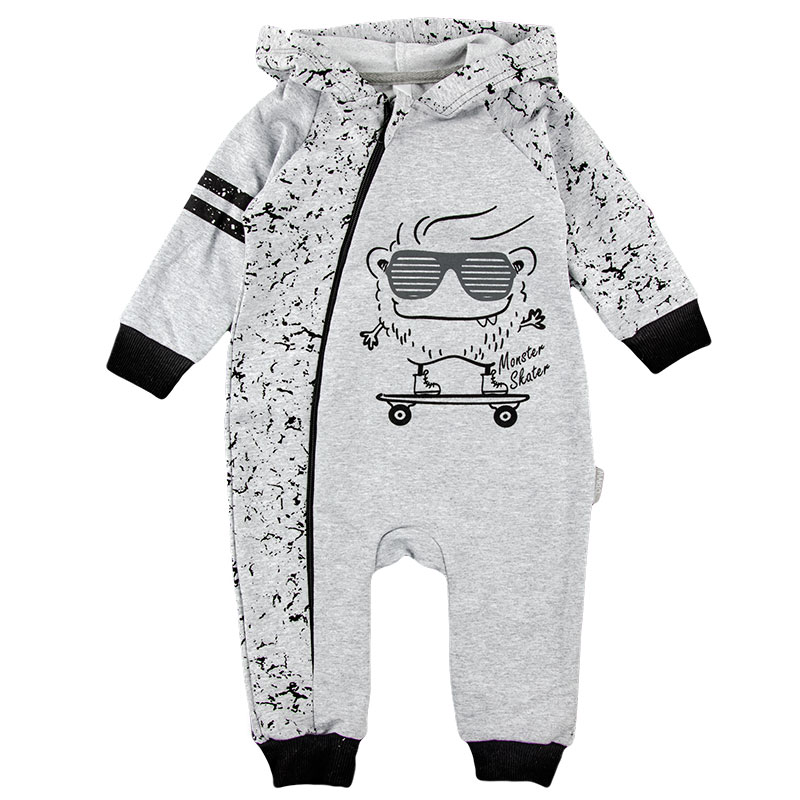 

Комбинезон для мальчика Skater MARIO KIDS 04-30-15 68 см серый с черным