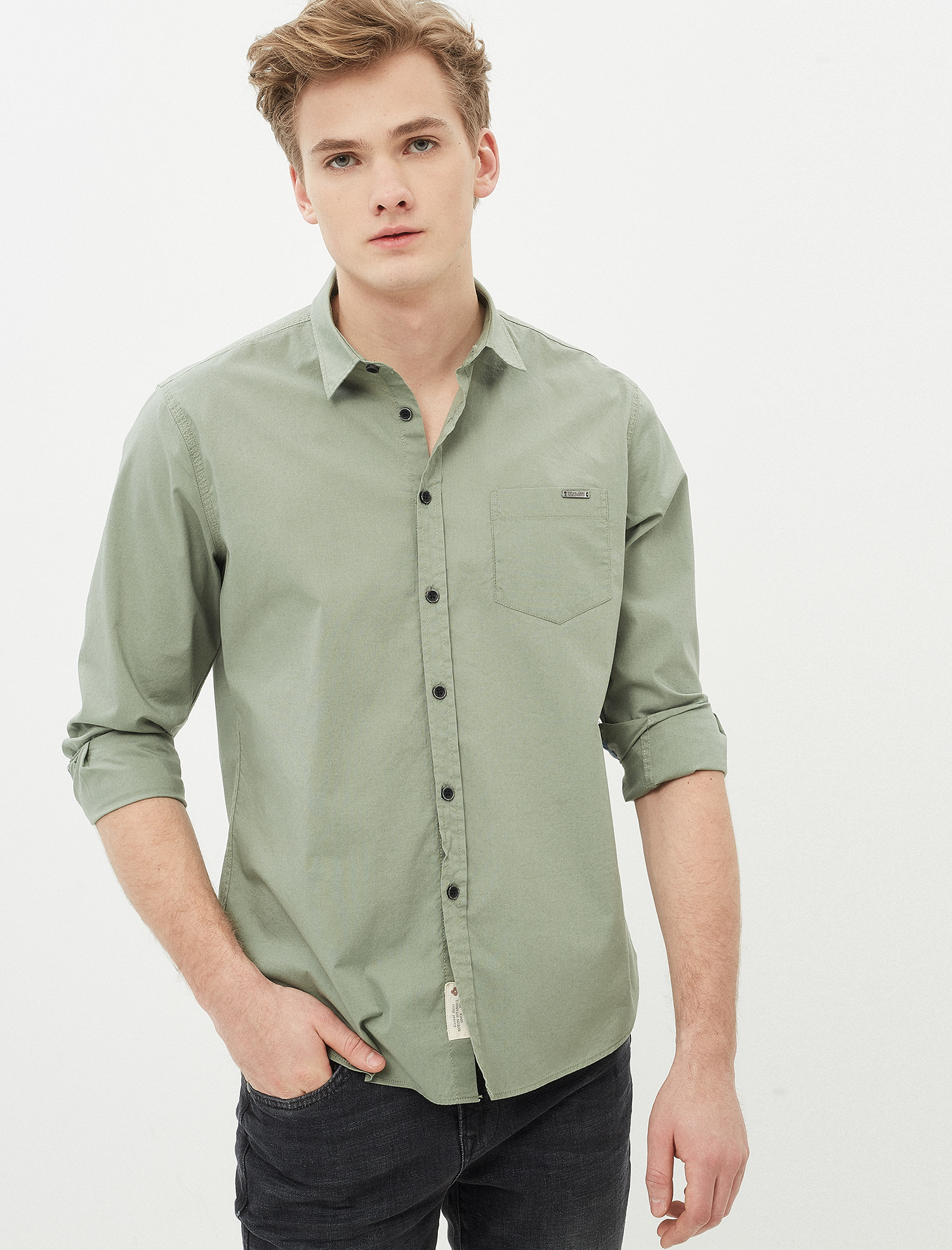 

Рубашка Koton 7YAM62061KW-750 M Green