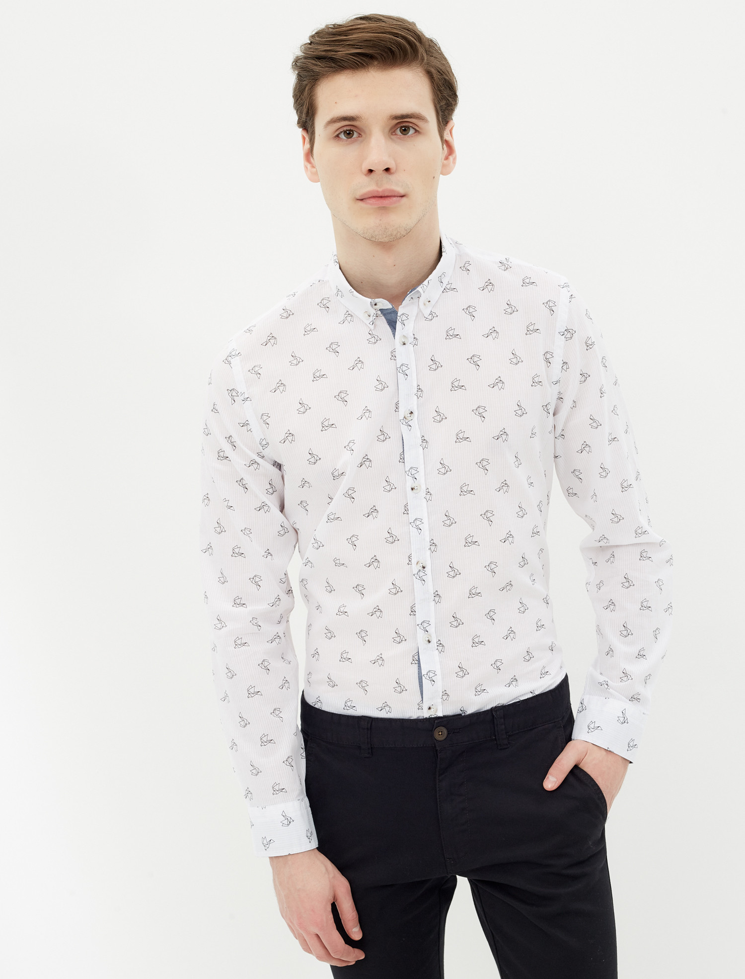 

Рубашка Koton 7YAM64369OW-07A XXL White Design