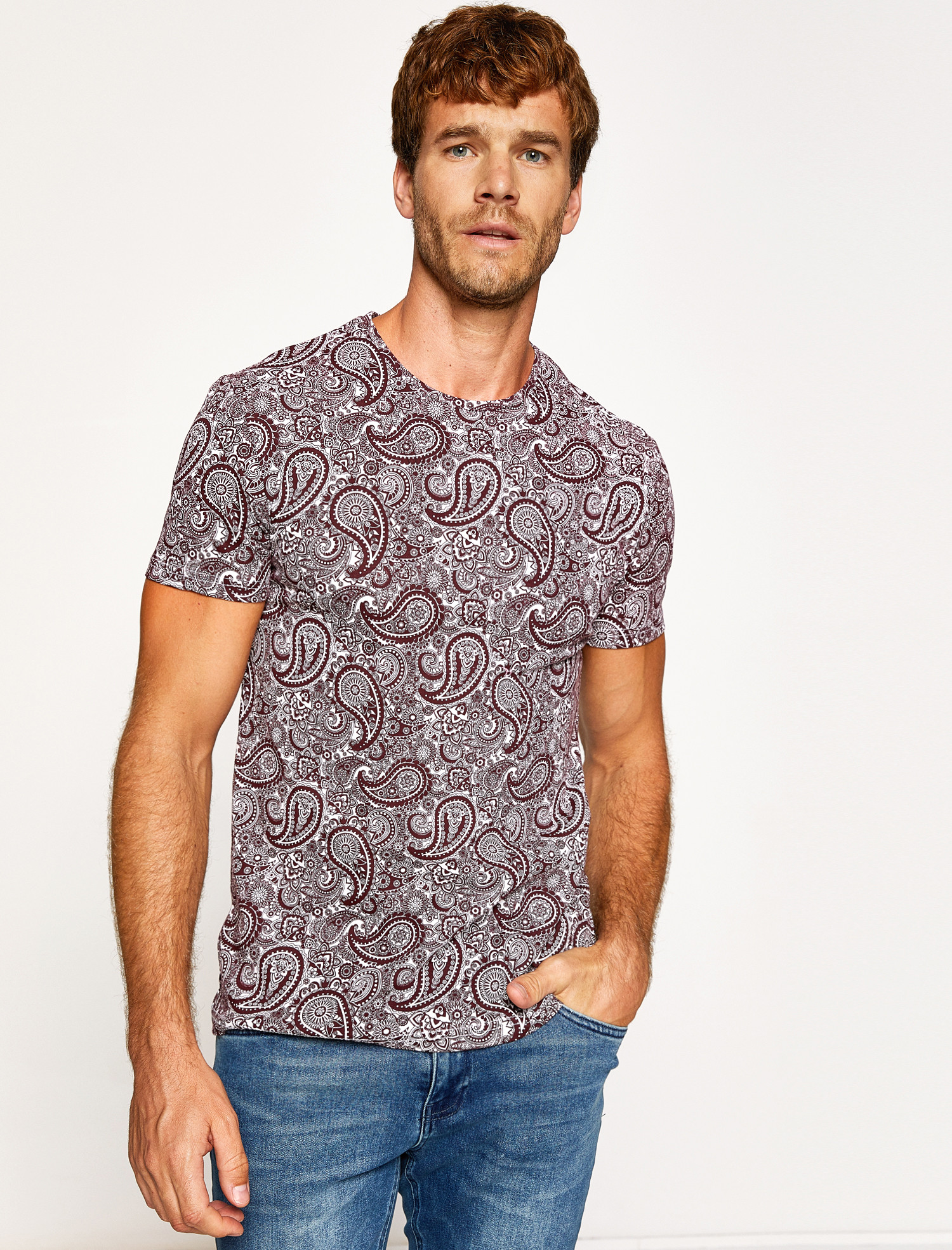 

Футболка Koton 8KAM11326CK-04H XL Bordeux Design