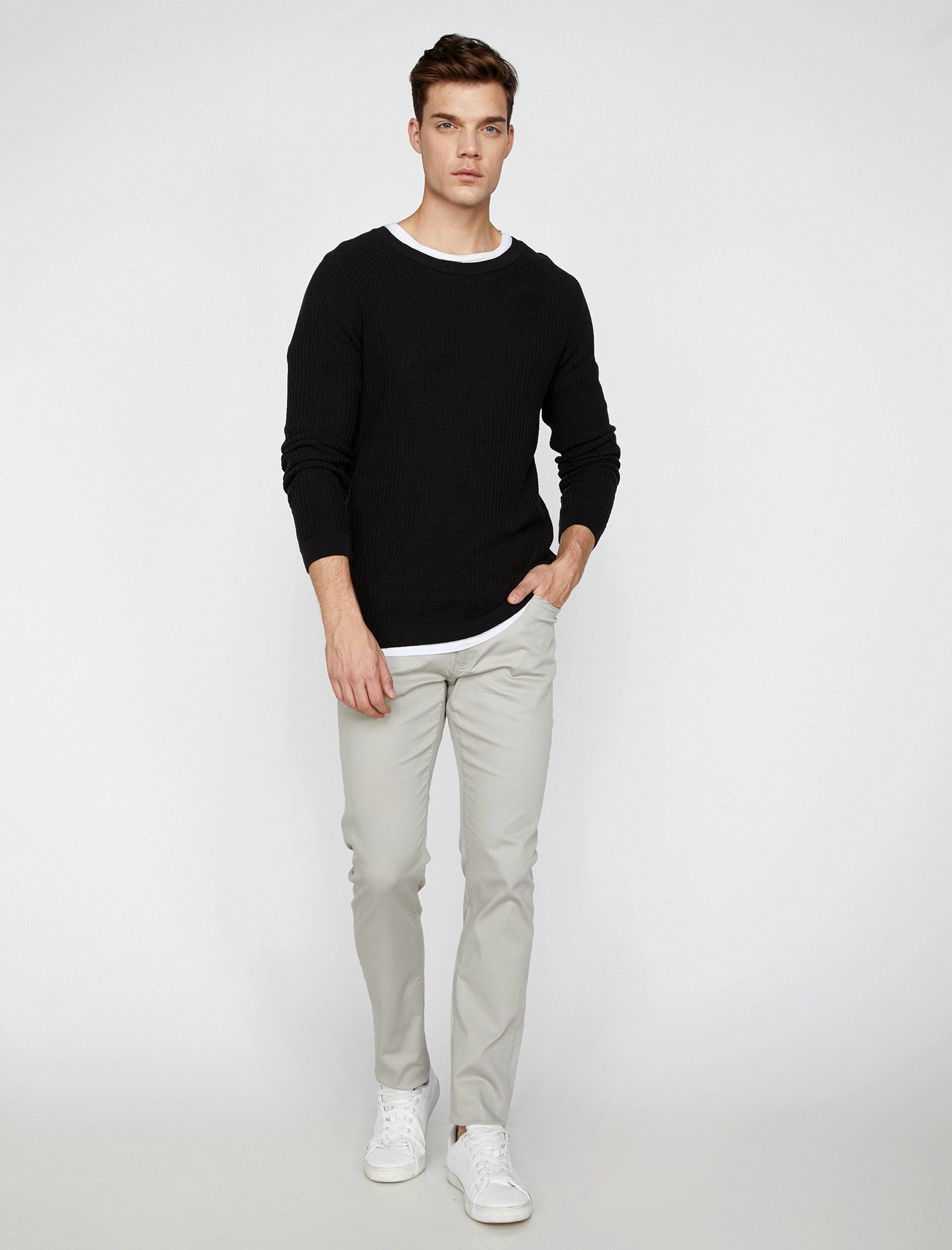 

Брюки Koton 8KAM41899NW-023 40 Grey