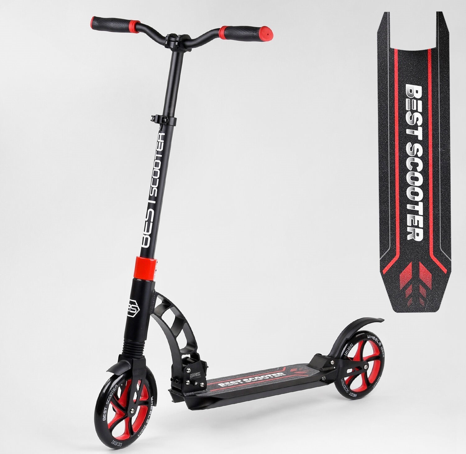 

Самокат двухколесный Best Scooter 42923 200мм 2 амортизатора