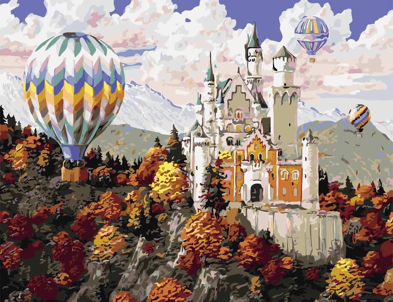 

Картина по номерам "Замок в горах" ArtStory в подарочной коробке 50x65см AS0814