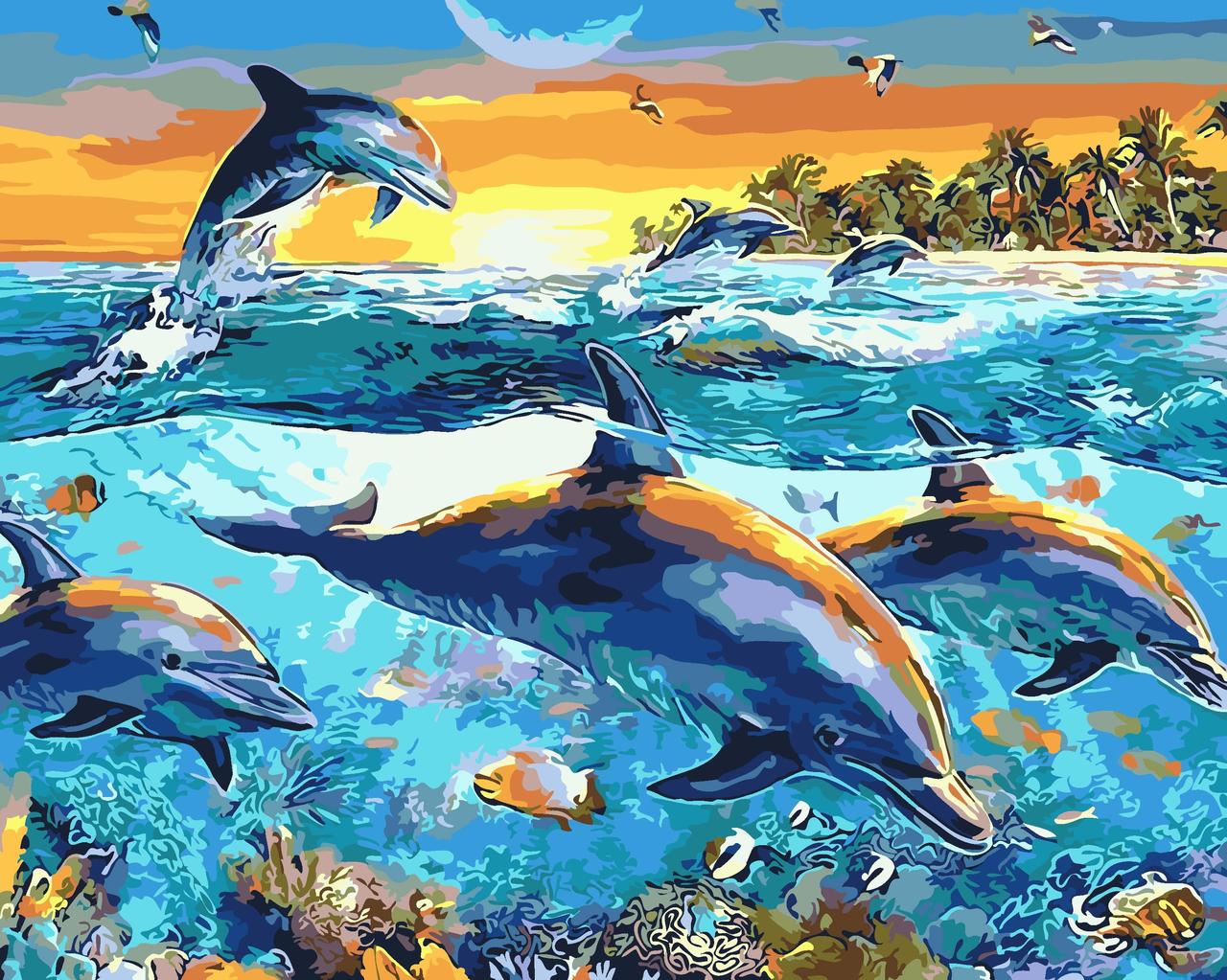 

Картина по номерам "Подводные глубины" ArtStory подарочная упаковка 40x50см AS0077