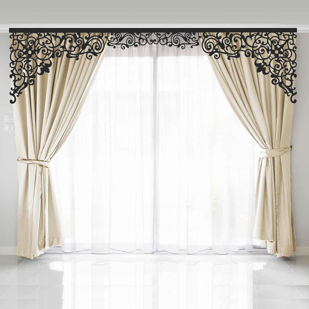 

Ажурный лазерный ламбрекен аркой Adagio Windows Decor АА14 для декора карниза 300х78.3см