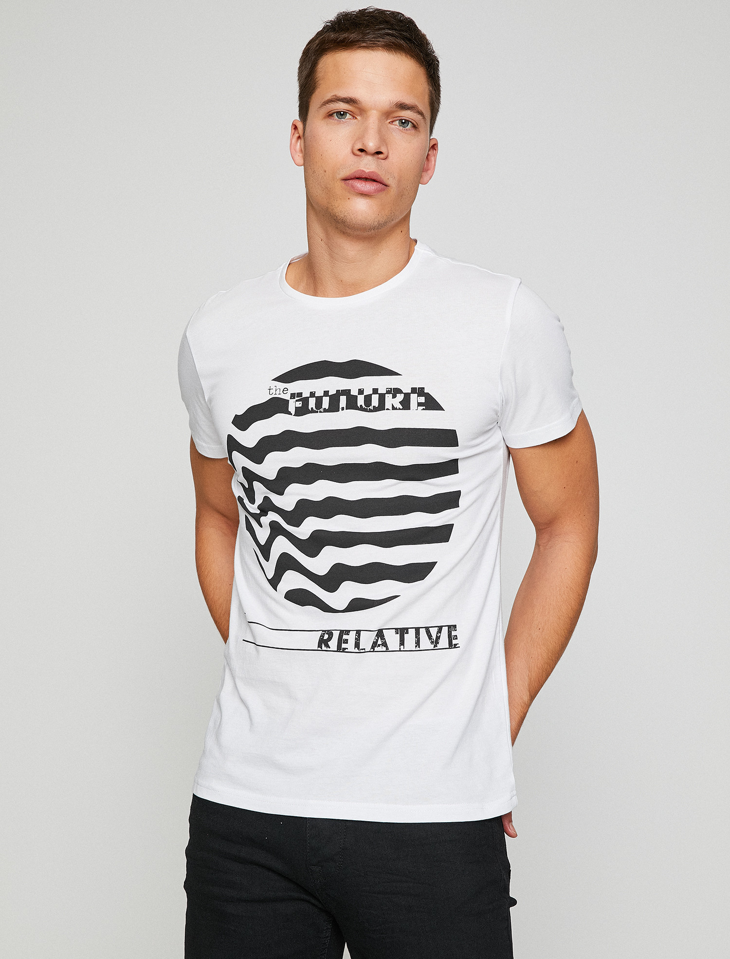 

Футболка Koton 8YAM11027CK-000 S White