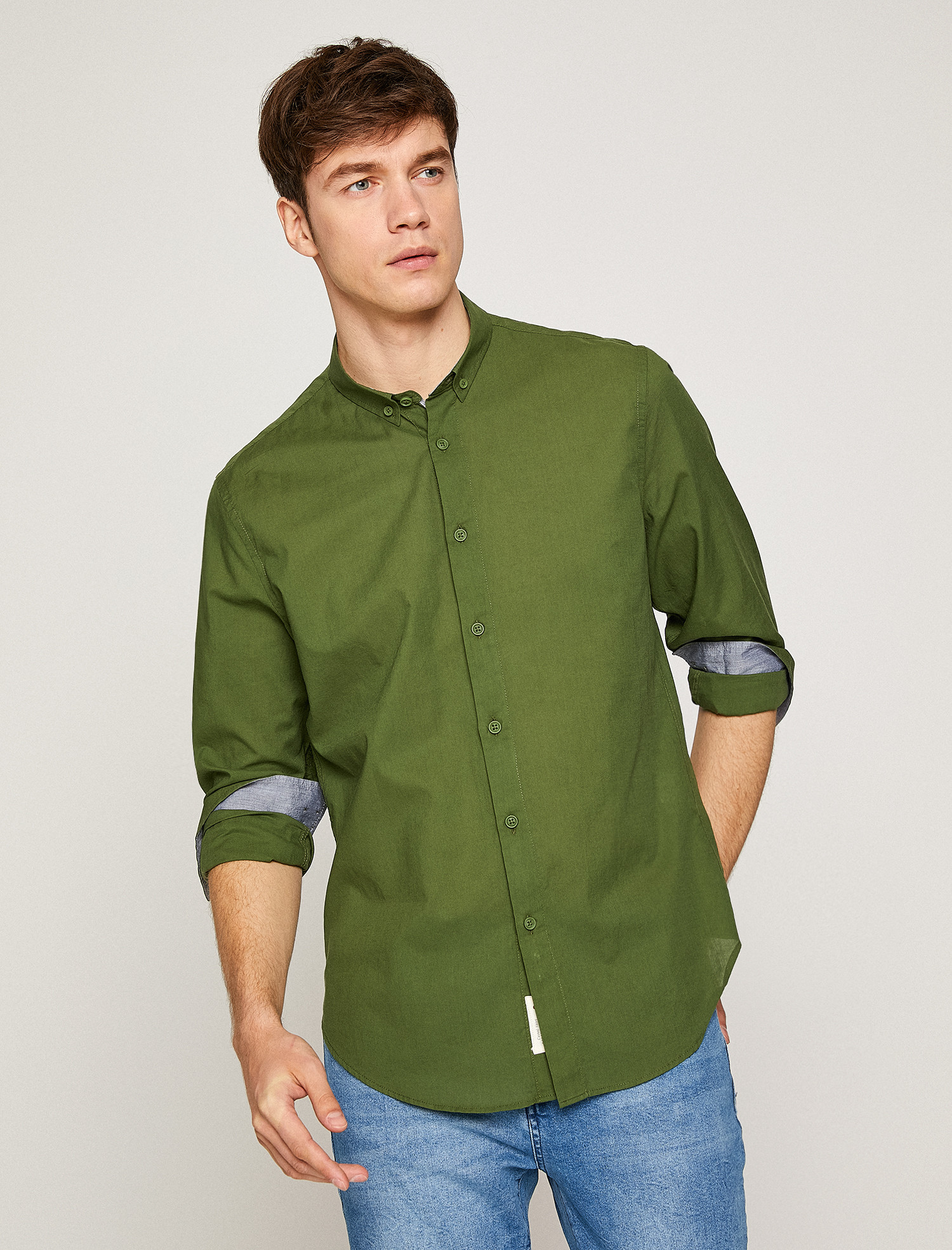 

Рубашка Koton 8YAM62123KW-898 XL Khaki