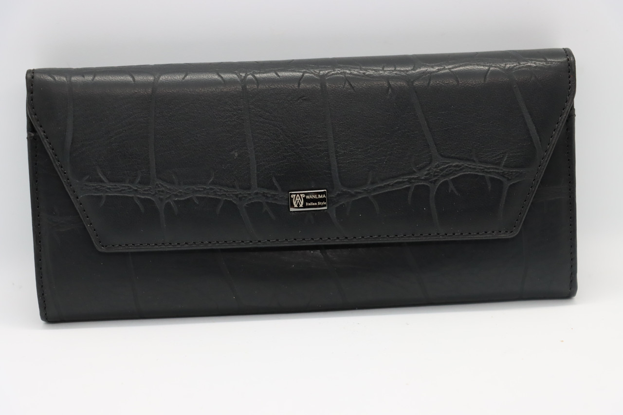 

Женский кожаный кошелёк Wanlima w72042410166a1 Black