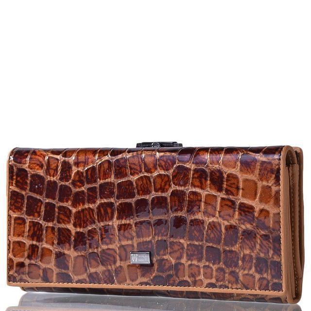

Женский кожаный кошелёк Wanlima w81042670042b1 Light Coffee