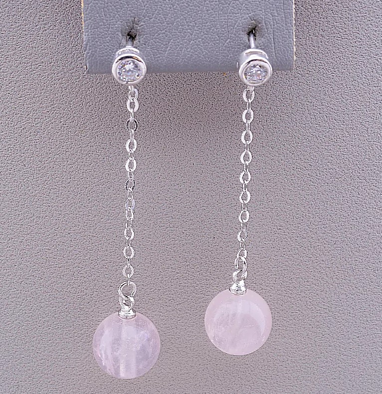 

Серьги Sunstones Розовый кварц Серебро(925) 079039