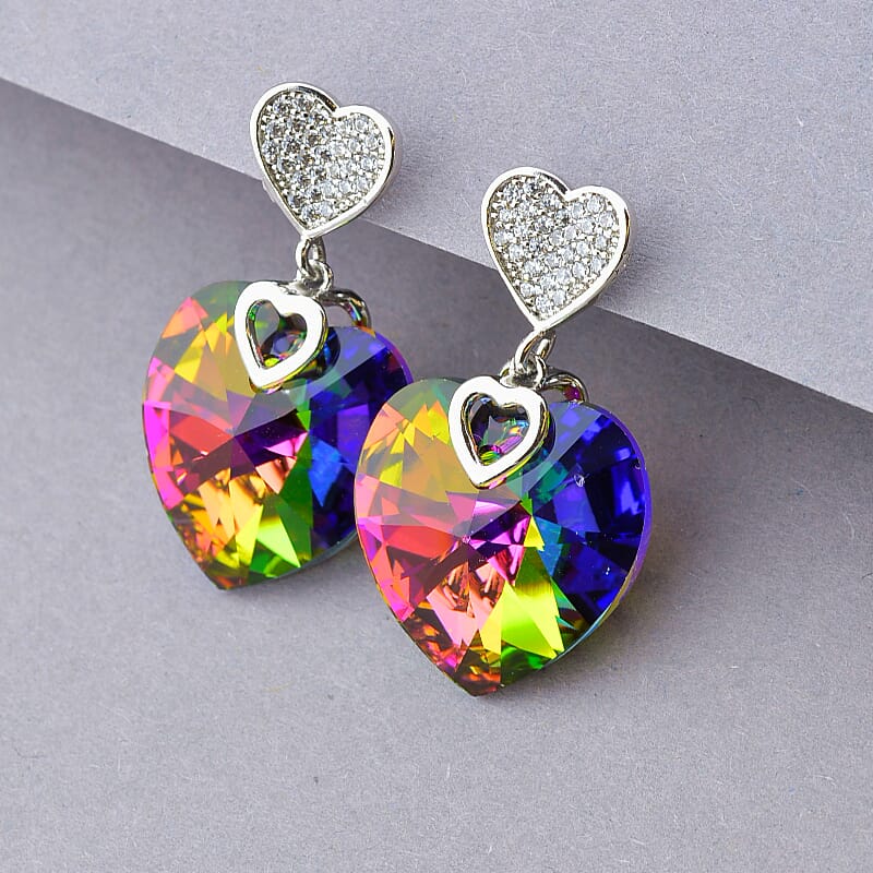 

Серьги Сердца Xuping Swarovski 100040