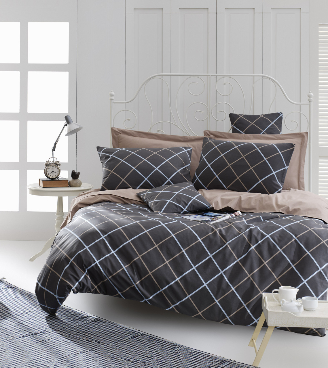 

Постельное белье Lotus Home Perfect Ranforce - Ride кофе семейный