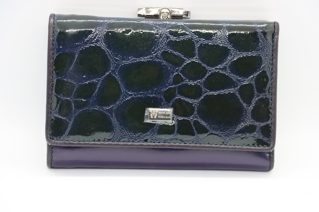 

Женский кожаный кошелёк Wanlima w82043090430b2 Blue