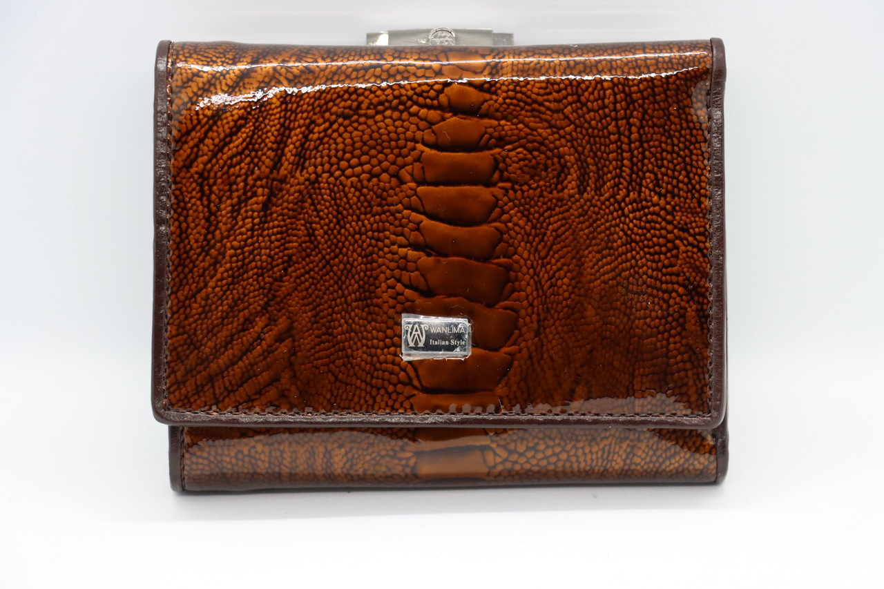 

Женский кожаный кошелёк Wanlima w81042330015b1 Coffee