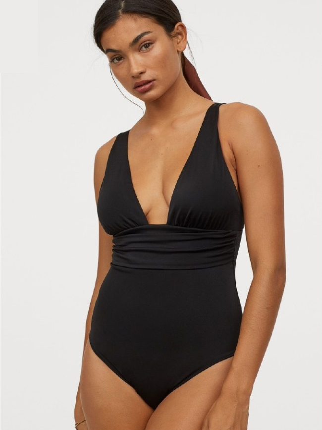 

Женский купальник слитный H&M 16132794 48 Черный