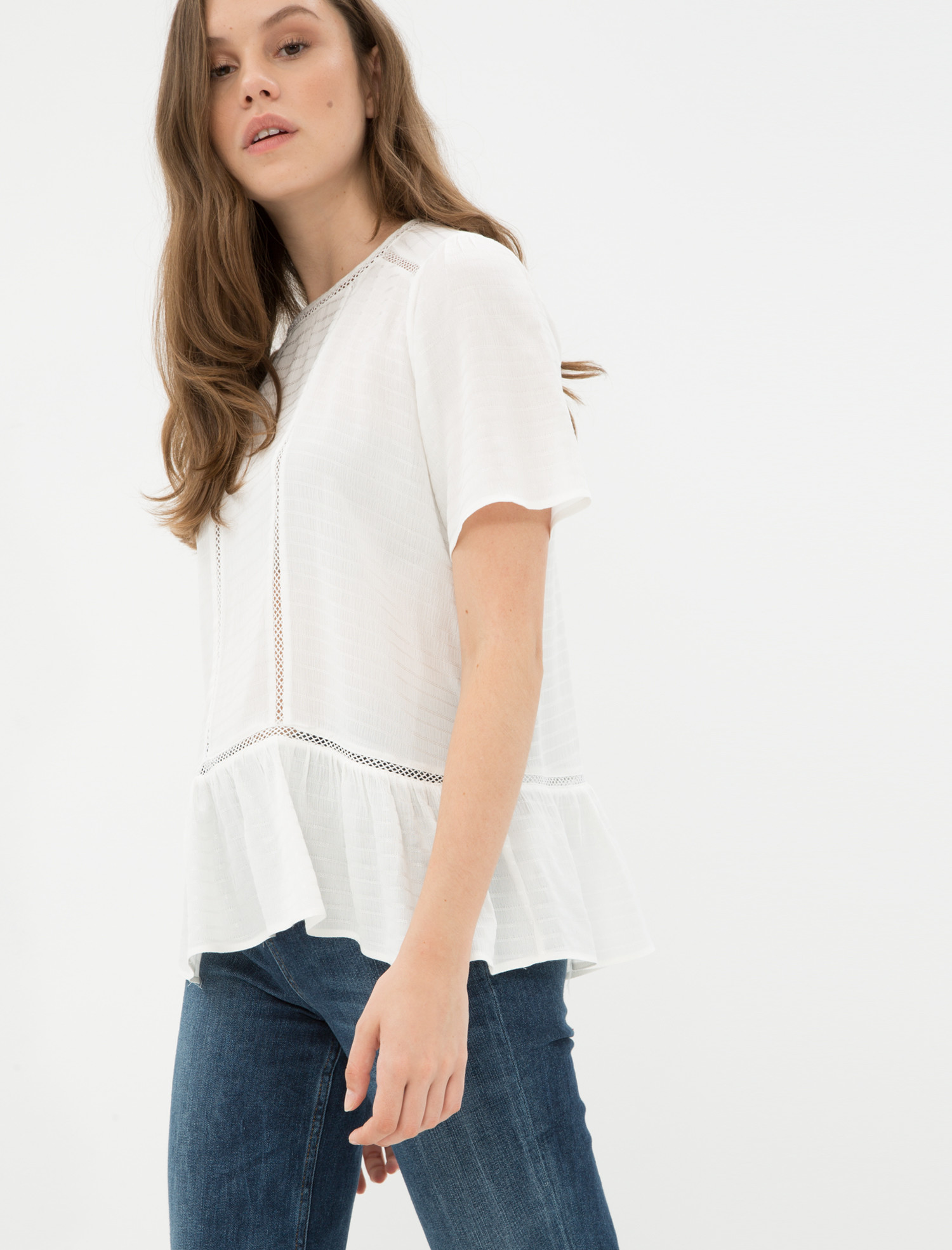 

Блузка Koton 7KAK68214PW  Off White, Блузка Koton 7KAK68214PW 36 Off White