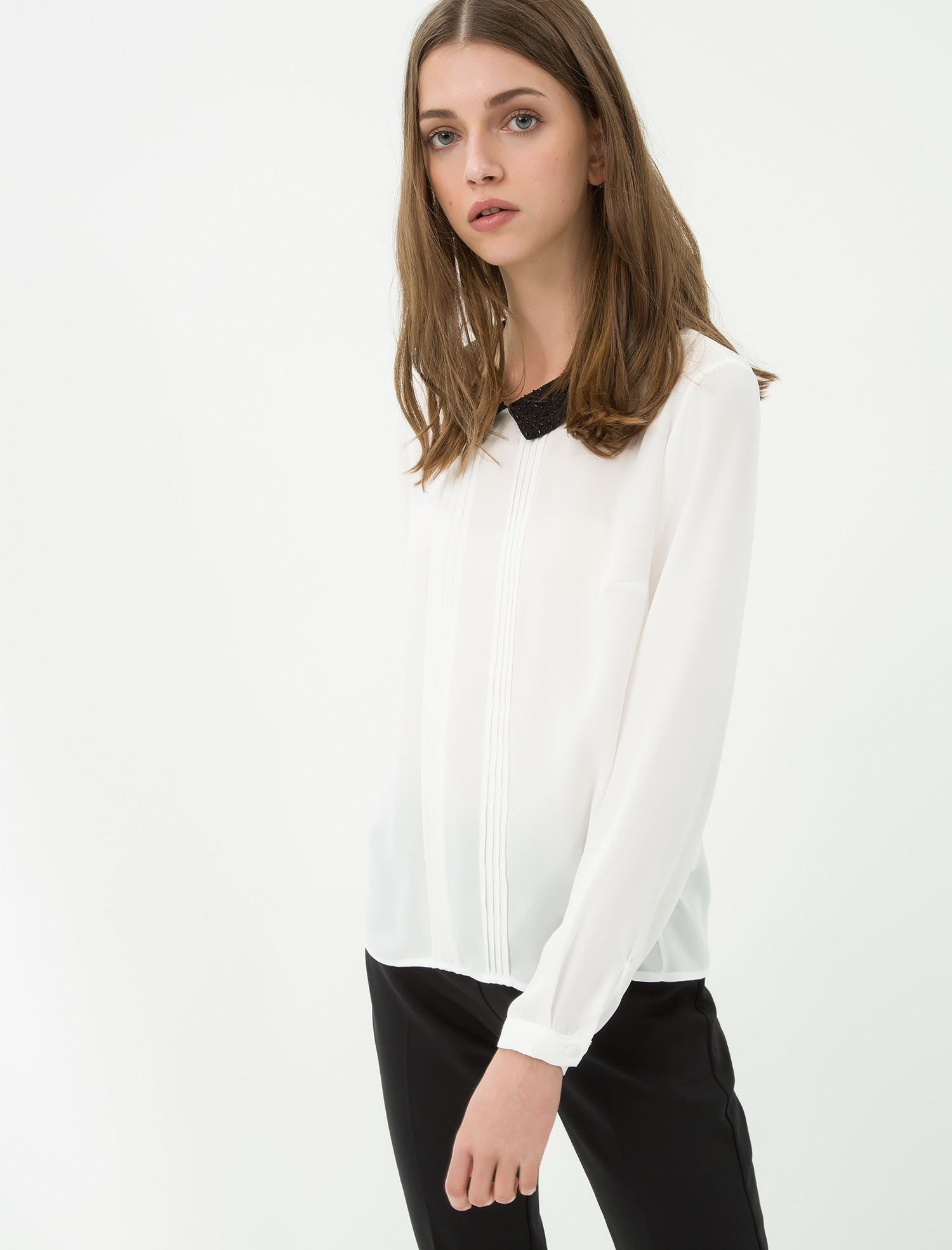 

Блузка Koton 7KAK62544UW 38 Off White
