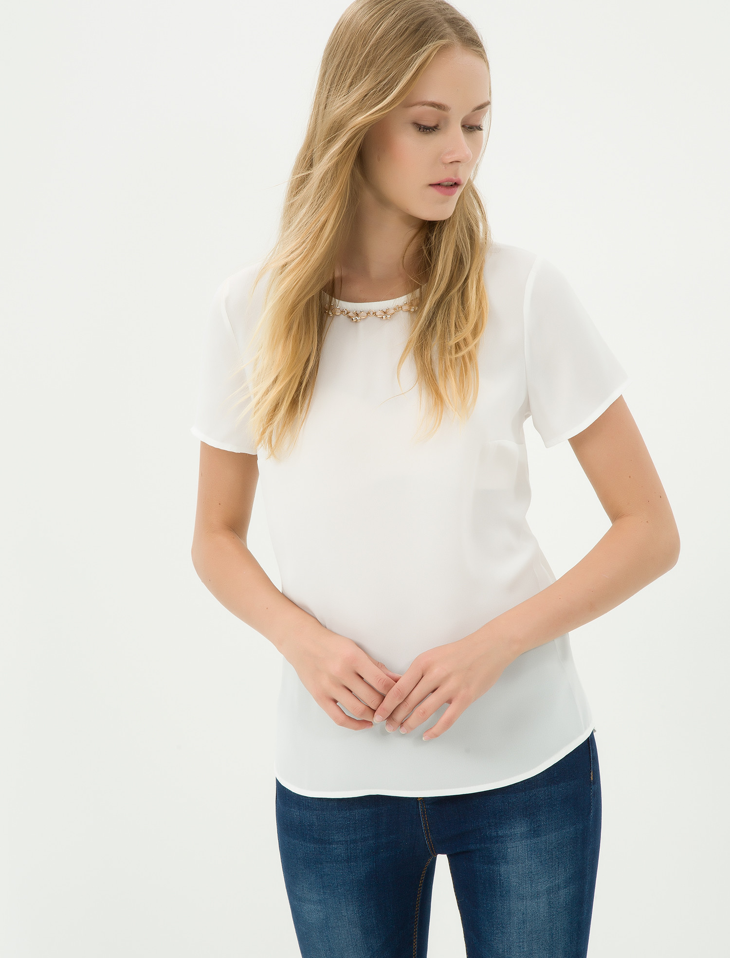 

Блузка Koton 7KAK68316PW  Off White, Блузка Koton 7KAK68316PW 34 Off White