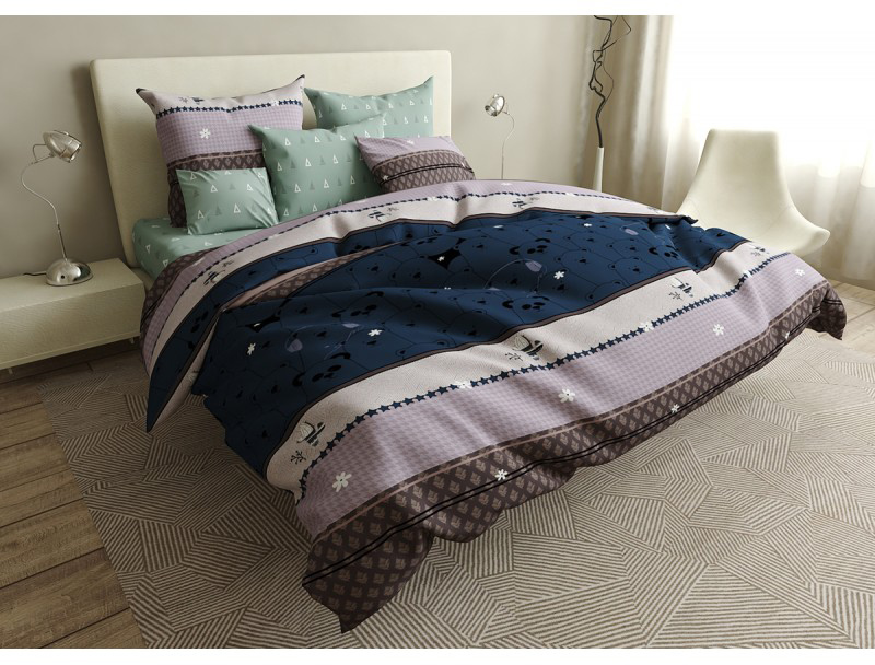 

Комплект постельного белья SoundSleep Pandas бязь 160х220