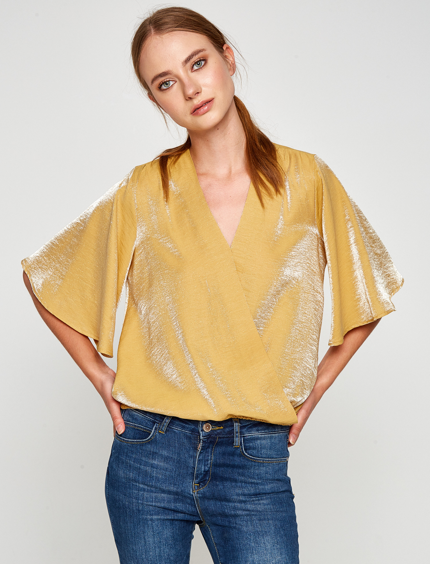 

Блузка Koton 8KAK18001CW  Mustard, Блузка Koton 8KAK18001CW 36 Mustard