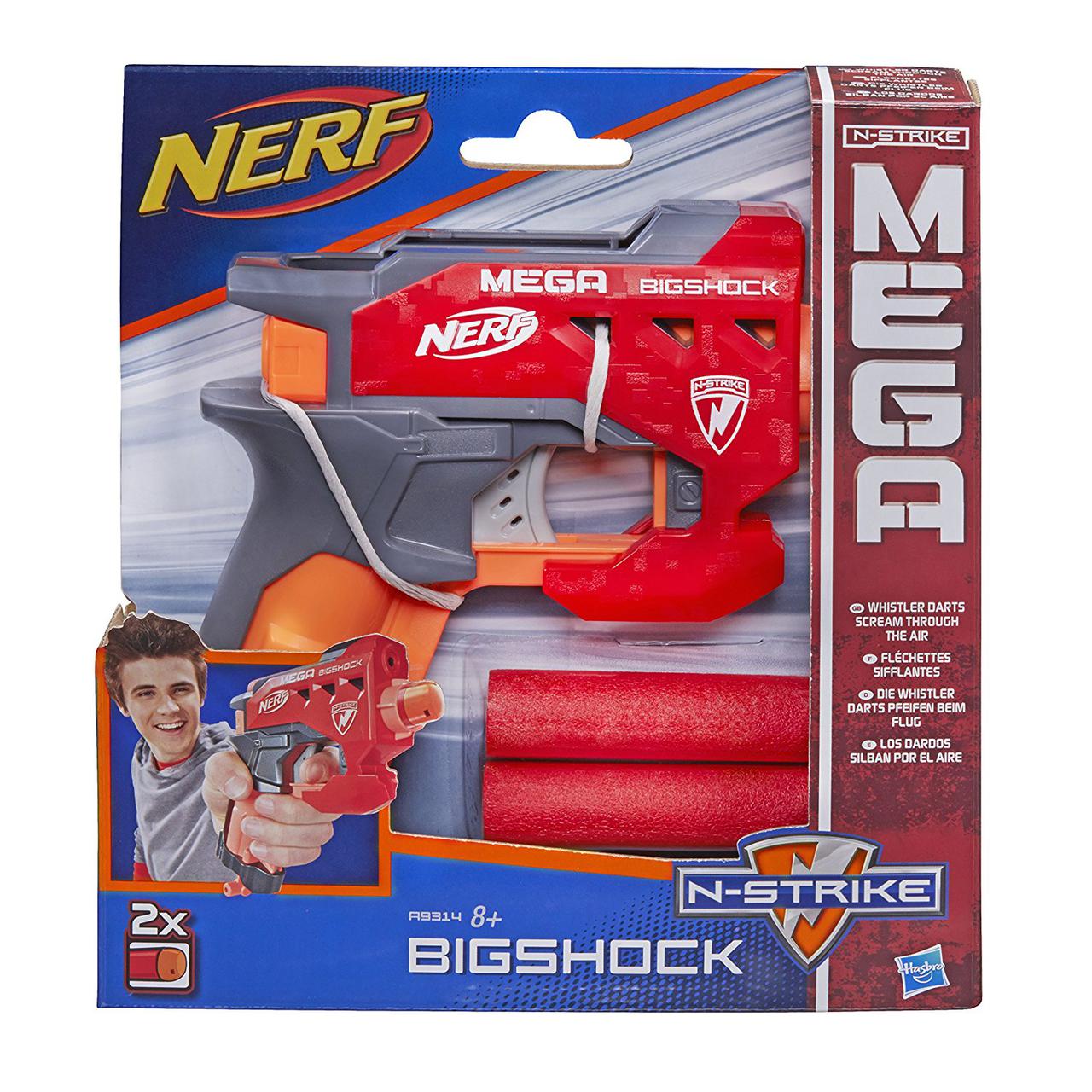 

Пистолет Нерф с большими стрелами - Bigshock, N-Strike Mega, Nerf, Hasbro - 143452